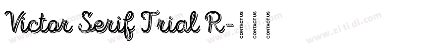 Victor Serif Trial R字体转换
